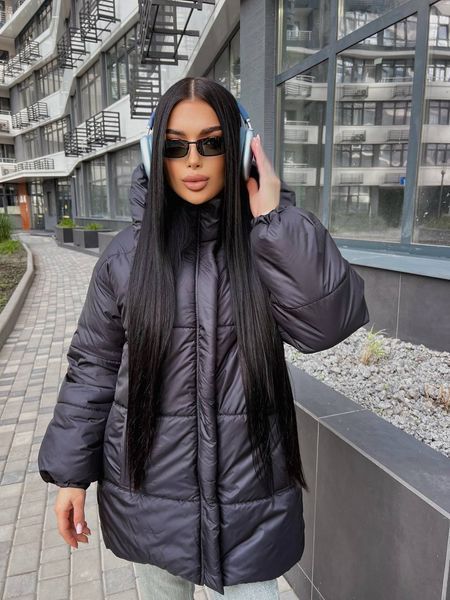 Подовжена зимова куртка 273/ фото